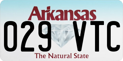 AR license plate 029VTC