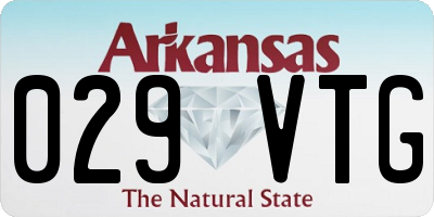 AR license plate 029VTG