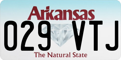 AR license plate 029VTJ