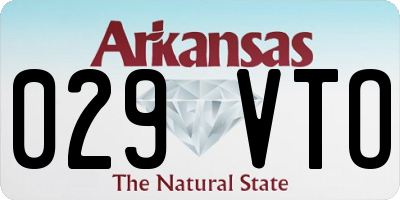 AR license plate 029VTO