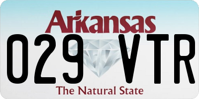 AR license plate 029VTR