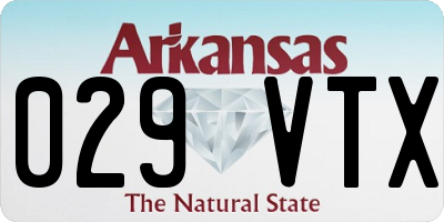 AR license plate 029VTX