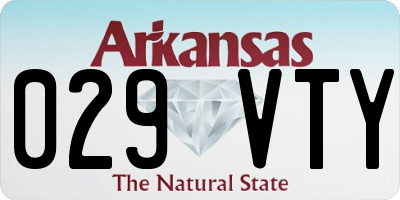 AR license plate 029VTY