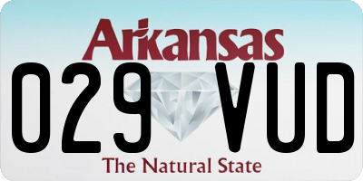 AR license plate 029VUD