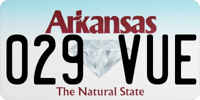 AR license plate 029VUE