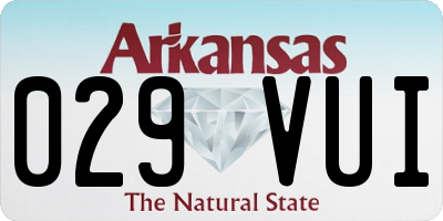 AR license plate 029VUI