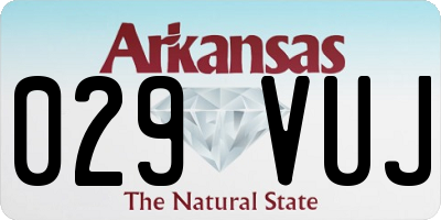 AR license plate 029VUJ