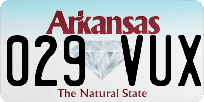 AR license plate 029VUX