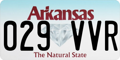 AR license plate 029VVR