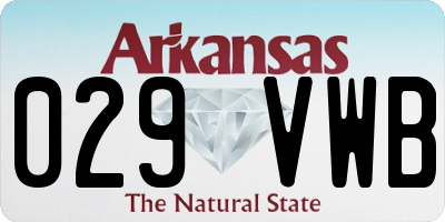 AR license plate 029VWB