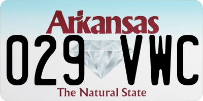 AR license plate 029VWC