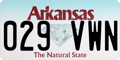 AR license plate 029VWN