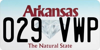 AR license plate 029VWP