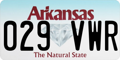 AR license plate 029VWR
