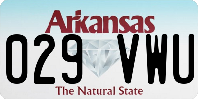 AR license plate 029VWU