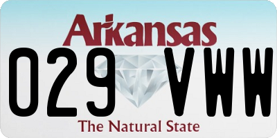 AR license plate 029VWW