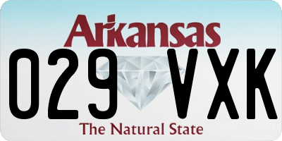AR license plate 029VXK