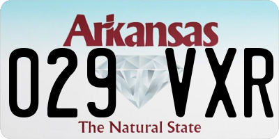 AR license plate 029VXR