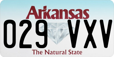 AR license plate 029VXV