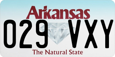 AR license plate 029VXY