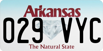 AR license plate 029VYC