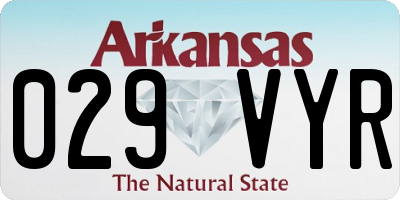 AR license plate 029VYR