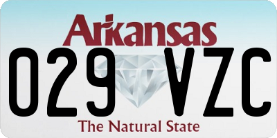 AR license plate 029VZC