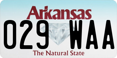 AR license plate 029WAA