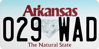 AR license plate 029WAD