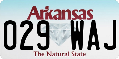 AR license plate 029WAJ