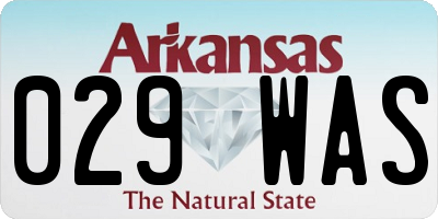 AR license plate 029WAS