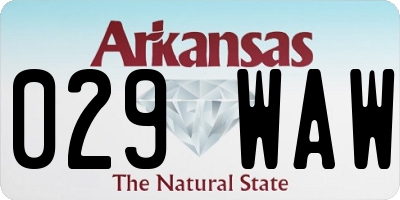 AR license plate 029WAW
