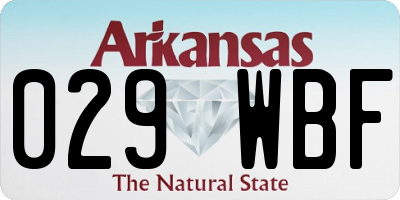 AR license plate 029WBF
