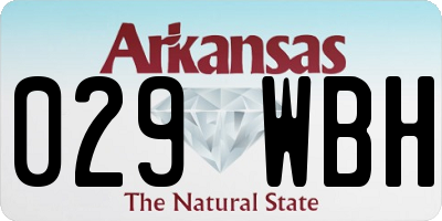 AR license plate 029WBH