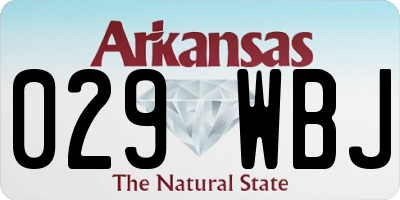 AR license plate 029WBJ