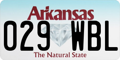 AR license plate 029WBL