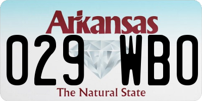 AR license plate 029WBO