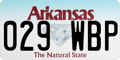 AR license plate 029WBP
