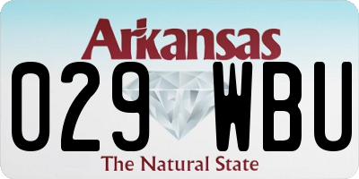AR license plate 029WBU