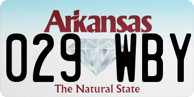 AR license plate 029WBY