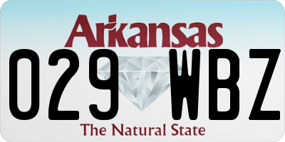 AR license plate 029WBZ