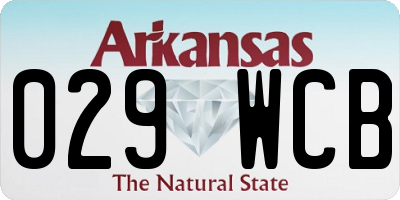 AR license plate 029WCB