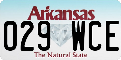 AR license plate 029WCE