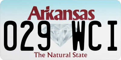 AR license plate 029WCI