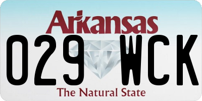 AR license plate 029WCK