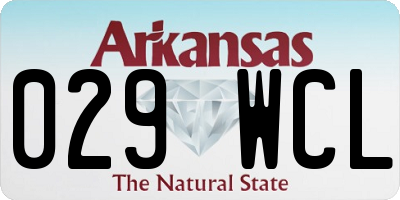 AR license plate 029WCL