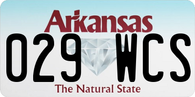 AR license plate 029WCS