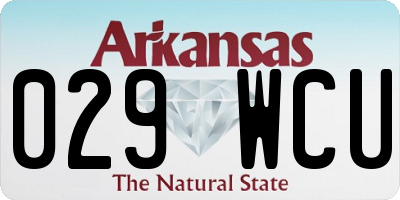 AR license plate 029WCU