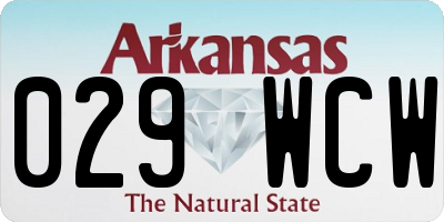 AR license plate 029WCW