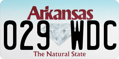 AR license plate 029WDC